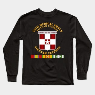 55th Medical Group - Vietnam Vet w SVC Ribbons Long Sleeve T-Shirt